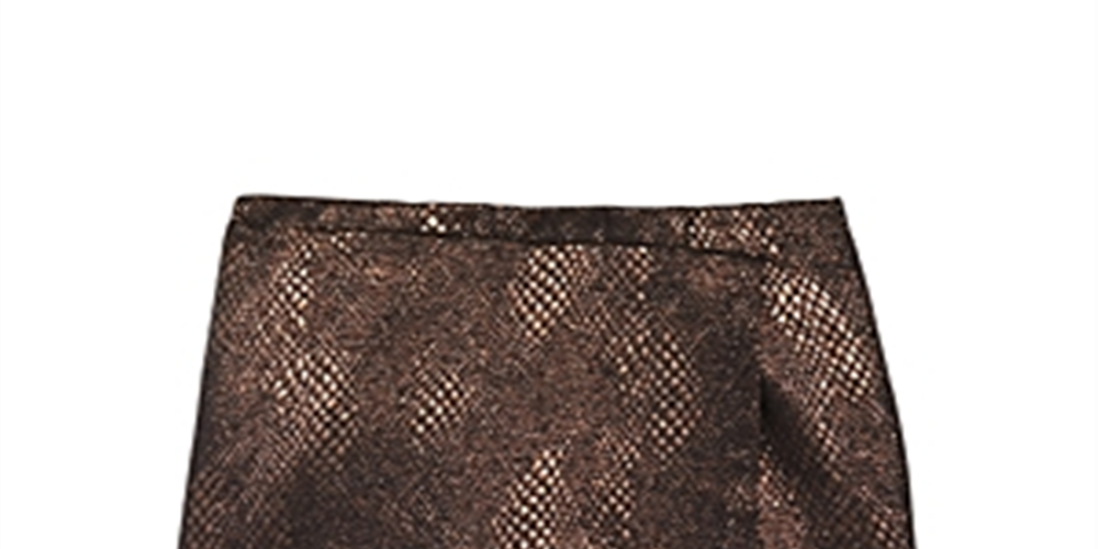 Aqua Girl's Metallic Wrapped Skort Black Size X-Large