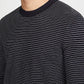 Theory Men's Ollis Crewneck Merino Wool Long Sleeve Sweater Black Size Large