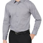 Alfani Men's Spread Collar Standard Cuff Cotton Blends Dress Shirt Gray Size Large