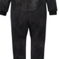 Max & Olivia Little & Big Girl's Cat Coverall Pajama Black Size S
