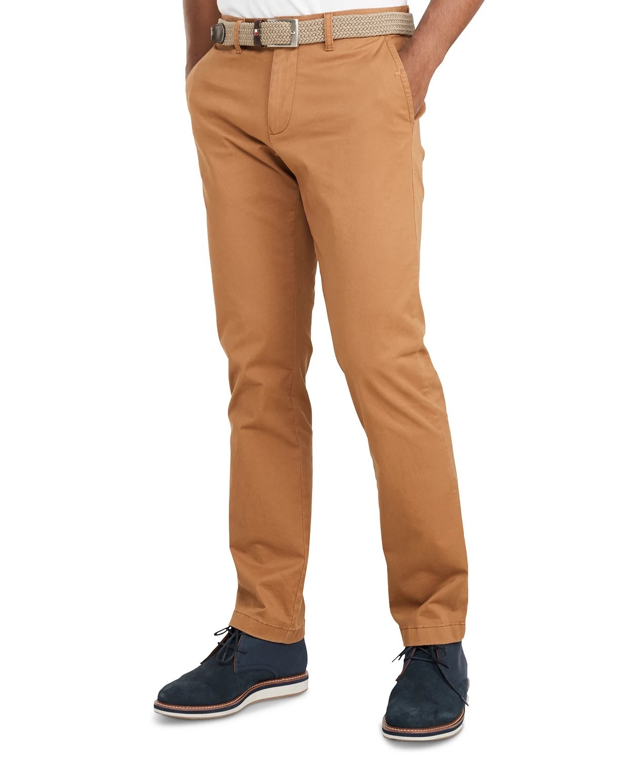Tommy Hilfiger Men's Custom Fit Chino Pants Gray Size 40WX32L