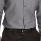 Alfani Men's Vince Collared Stretch Button-Down Shirt Gray Size XX-Large