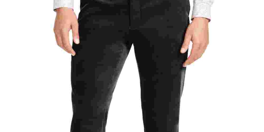INC International Concepts Men's Black Slim Fit Pants Black Size 50
