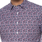 Kenneth Cole Men's Floral-Print Shirt Blue Size Medium