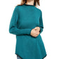 Eileen Fisher Women's Funnel-Neck Wool Sweater Green Size Medium