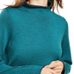 Eileen Fisher Women's Funnel-Neck Wool Sweater Green Size Medium