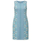 Charter Club Women's Dress Medium Sheath Stretch Printed Blue Size Medium