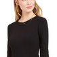 Calvin Klein Women's Faux-Fur-Cuff Fit & Flare Dress Black Size 6