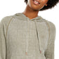 American Rag Juniors'' Textured Pullover Hoodie Green Size X-Large