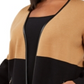 Charter Club Women's Plus Milano Two Tone Cardigan Brown Size 0X