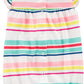 Carter's Baby Girl's Striped Cotton Romper Multi  Size NEWBORN