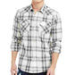 Sun + Stone Men's White Printed Collared Dress Shirt White Size Small