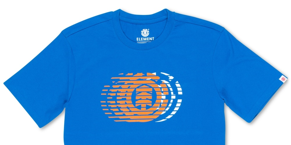 Element Men's Victory Logo Graphic T-Shirt Blue Size Small
