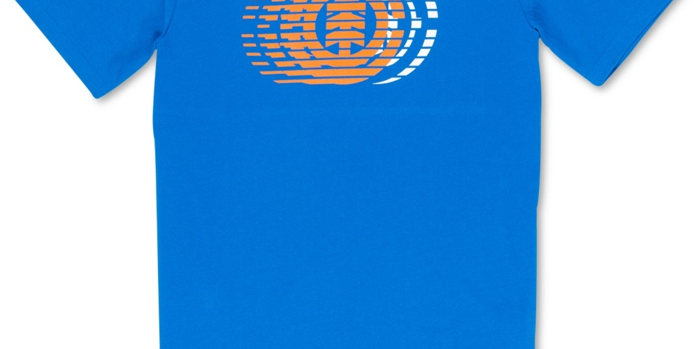 Element Men's Victory Logo Graphic T-Shirt Blue Size Small