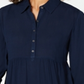 Style & Co Women's Babydoll Tunic Shirt Blue Size PP