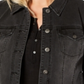 Style & Co Women's Plus Denim Trucker Jacket Black Size 14W