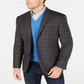Ralph Lauren Men's Plaid Wool Sports Coat Gray Size 44