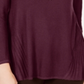Style & Co Women's Pleated High Low Sweater Red Size -Petite M