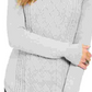 Charter Club Women's Printed Long Sleeve Crew Neck T-Shirt Top Gray Size
