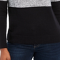 Karen Scott Women's Colorblock Cotton Turtleneck Sweater Black Size Petite S