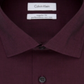 Calvin Klein Men's Classic Fit Non Iron Performance Herringbone Spread Collar Dress Shirt Maroon Size 17.5-36/37