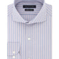 Tommy Hilfiger Men's Classic Regular Fit Non Iron Thflex Stretch Stripe Dress Shirt Red Size 15X32X33
