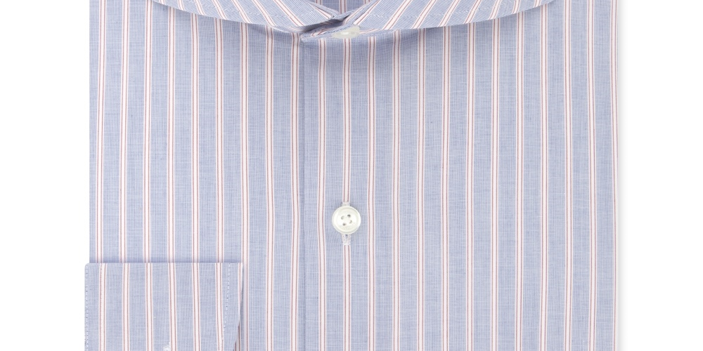Tommy Hilfiger Men's Classic Regular Fit Non Iron Thflex Stretch Stripe Dress Shirt Red Size 15X32X33