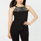 INC International Concepts Women's Embellished Halter Top Black Size Petite Small
