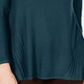 Style & Co Women's Pleated High Low Sweater Green Size Petite M
