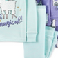 Carter's Girl's Sleep Bottoms Print Stripe Woke up This Magical Llama Two Pair Pajama Set Blue Size 3T