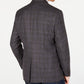Ralph Lauren Men's Windowpane Plaid Blazer Gray Size 43