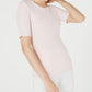 Mason Women's Short Sleeve Crew Neck Top Pink Size Small