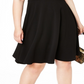 B Darlin Women's Open Back Sweetheart Neck Fit & Flare Dress Black Size 14