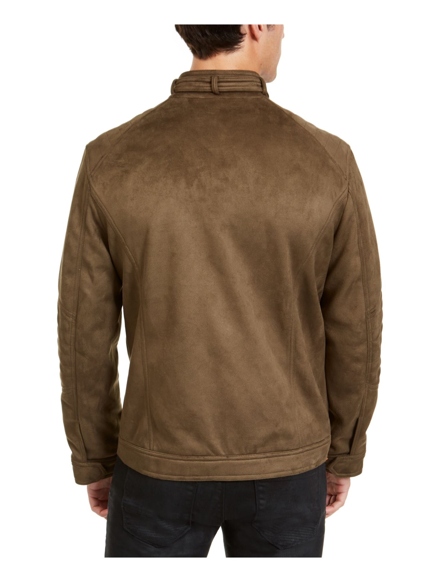 INC International Concepts Men's Faux Suede Jacket Green Size Large