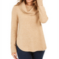 Style & Co Women's Cowlneck Sweater Brown Size -Petite S