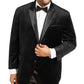 INC International Concepts Men's Big & Tall Velvet Satin Trim Two Button Blazer Black Size 2XB