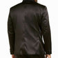 INC International Concepts Men's Big & Tall Velvet Satin Trim Two Button Blazer Black Size 2XB