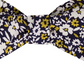 Tommy Hilfiger Men's Chelsea Botanical To-Be Tied Silk Twill Bow Tie Yellow Size Regular