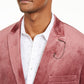 INC International Concepts Men's Big & Tall Velvet Slim Fit Two Button Blazer Wine Size XLT
