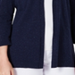 Karen Scott Women's Open Front Cardigan Blue Size Petite S