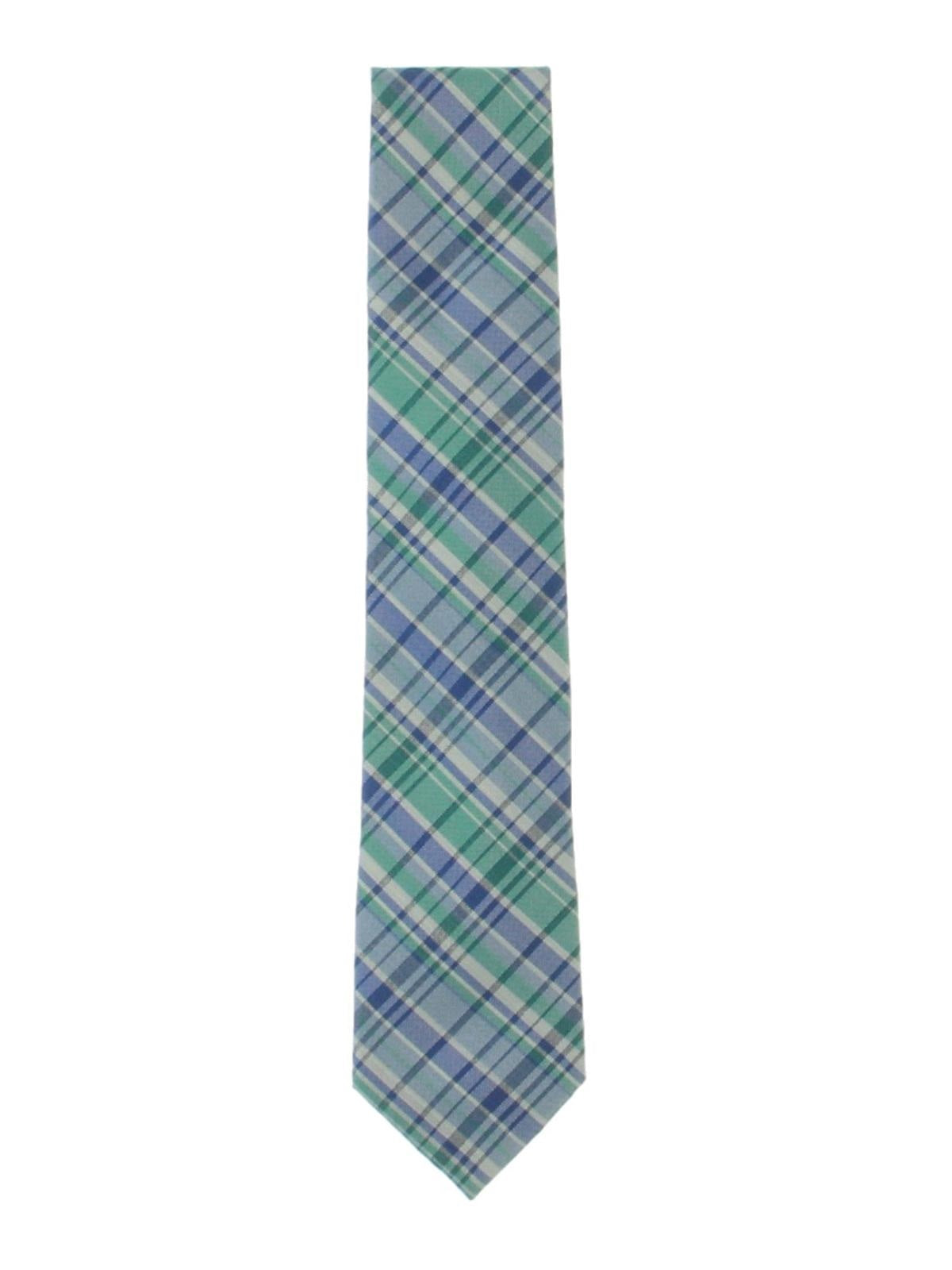 Tommy Hilfiger Men's Boston Silk Blend Business Neck Tie Blue Size Regular