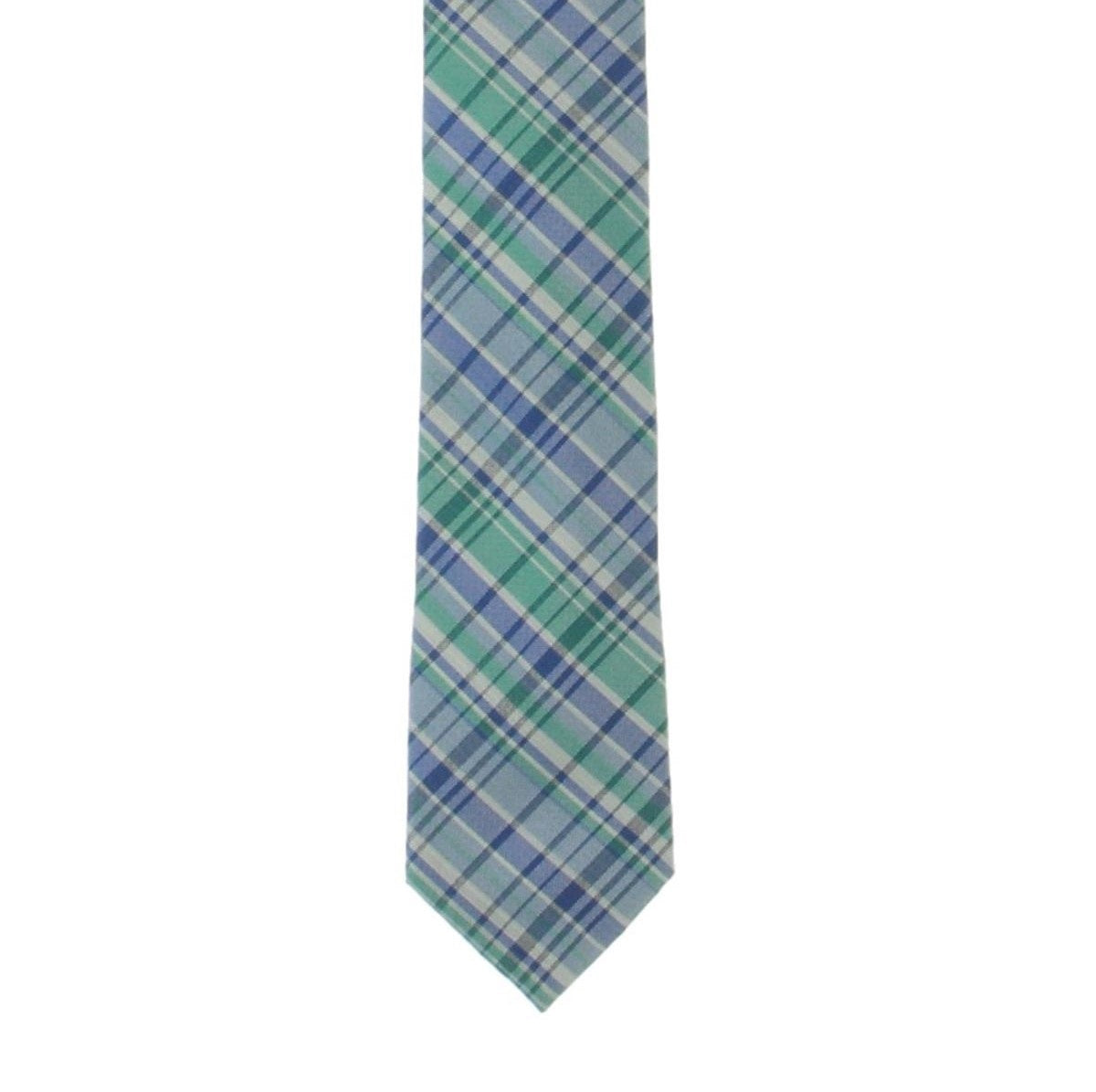 Tommy Hilfiger Men's Boston Silk Blend Business Neck Tie Blue Size Regular