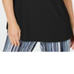 JM Collection Women's Sleeveless Zip Top Black Size Petite XL