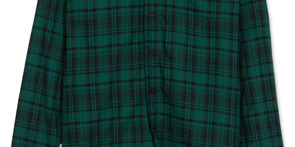 Billy Reid Men's Taped Tuscumbia Regular-Fit Plaid Shirt Green Size Small