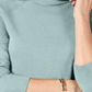 Karen Scott Women's Turtleneck Sweater Blue Size Medium