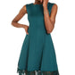 Donna Ricco Women’S Scuba Fit & Flare Dress Green Size 12