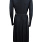 Marella Women Zufolo Pleated MIDI Dress Black Size M