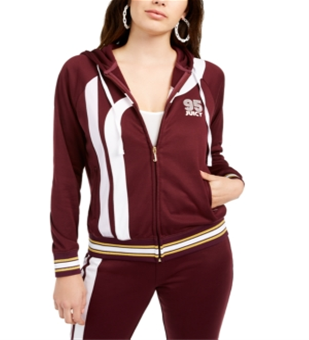 Juicy Couture Women's on Tour Logo Track Jacket Fig Size X-Large