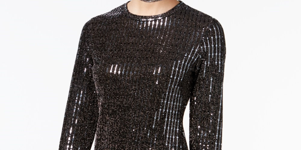 B Darlin Junior's Disco Dot Bodycon Dress Black Size 0