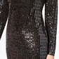 B Darlin Junior's Disco Dot Bodycon Dress Black Size 0